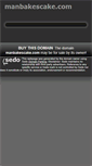 Mobile Screenshot of manbakescake.com